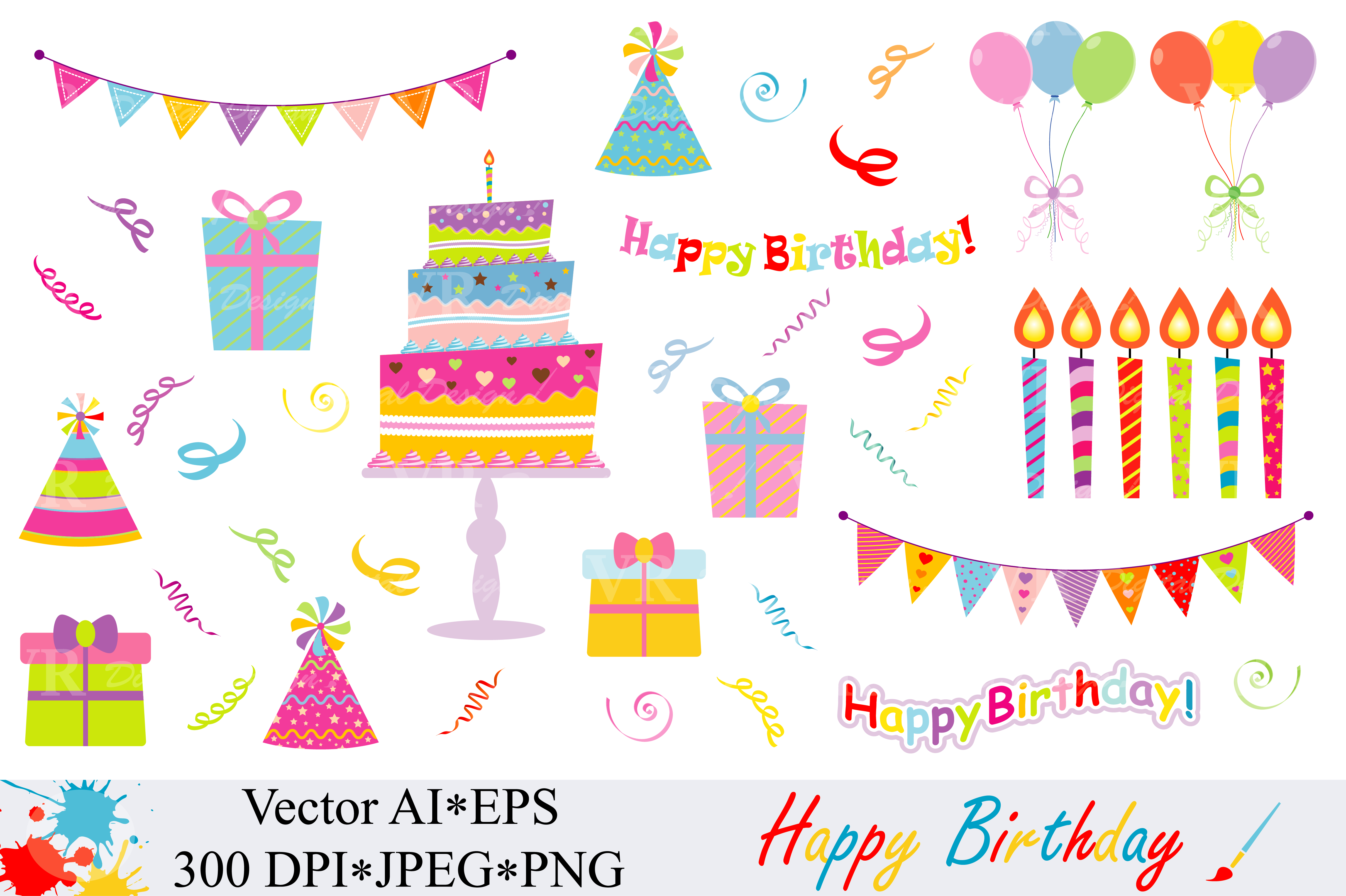 Download Happy Birthday Clipart - Vector - Art Collection