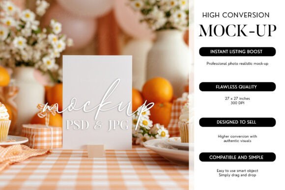 Download 5x7 Invitation Mockup PSD Smart Object - Art Collection