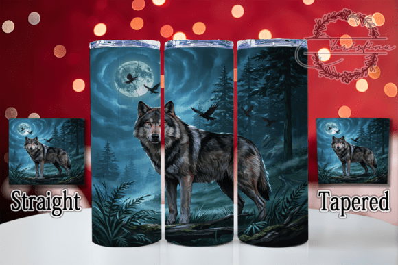 Download Majestic Wolf Art 20oz Tumbler - Art Collection