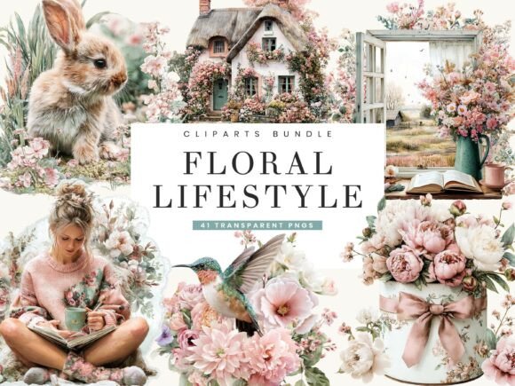 Download Floral Lifestyle Clipart Bundle - Art Collection