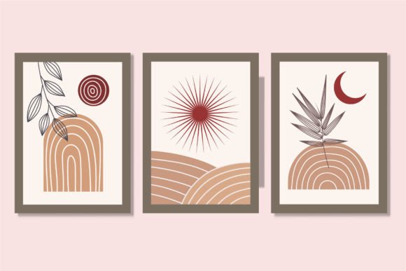 Download Boho Wall Art Sun and Moon Poster - Moon Collection