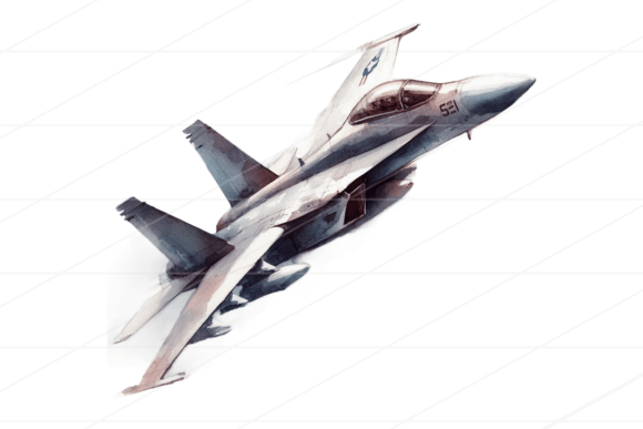Download Watercolor Fighter Jet Clipart PNG - Art Collection
