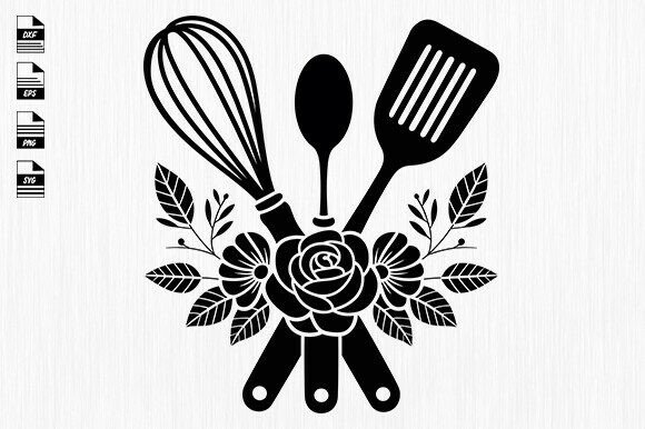 Download Kitchen Monogram Svg,Cooking Clipart - Art Collection