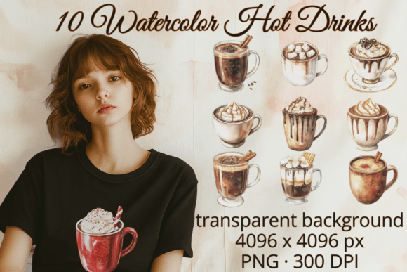 Download Watercolor Coffee &amp; Cocoa Clipart - Art Collection