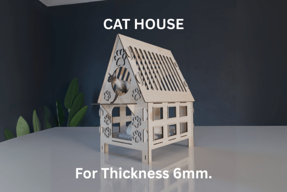 Download Cat House Laser Cut File - Laser cut file Collection