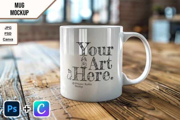 Download Coffee Mug Mockup Smart Object Template - Art Collection