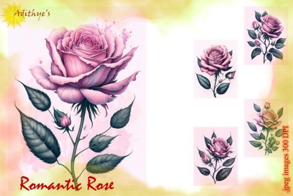 Download Romantic Rose - Sublimation Clipart - Art Collection