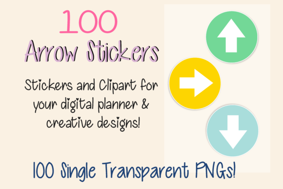 Download 100 Arrow Clipart and Digital Stickers - Art Collection
