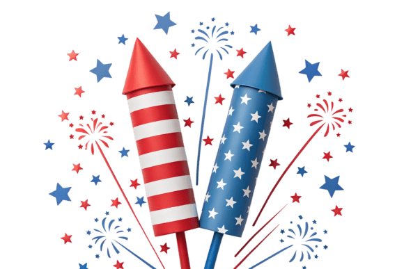 Download Patriotic Fireworks Display Art - Art Collection