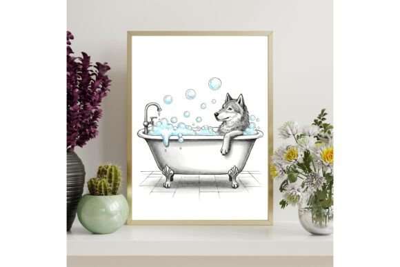 Download Funny Wolf Printable Wall Art - Art Collection
