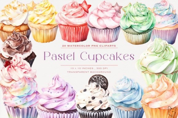 Download Pastel Cupcakes Clipart, Sweet Bakery - Art Collection