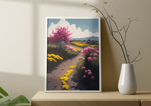 Download Pastel Roadside Beauty Digital Wall Art - Art Collection