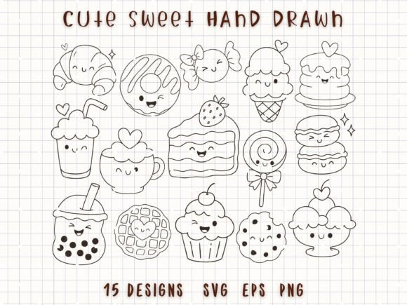 Download Cute Sweet Dessert SVG Bakery Clipart - Art Collection
