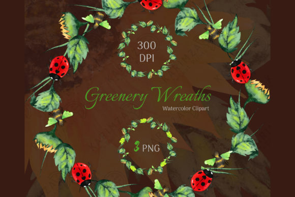 Download Watercolor Greenery Wreath Clipart - Art Collection