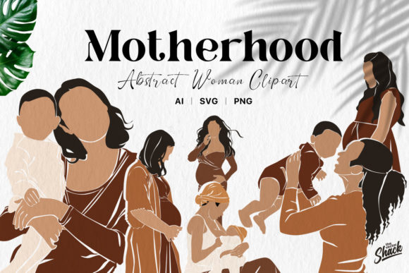 Download Boho Pregnant Mother and Child Clipart - Art Collection
