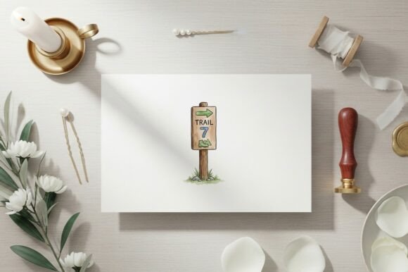 Download Trail Sign Mountain and Arrow Clipart - Art Collection
