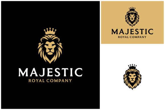 Download King Crown Lion Face Head Royal Logo - Lion face Collection