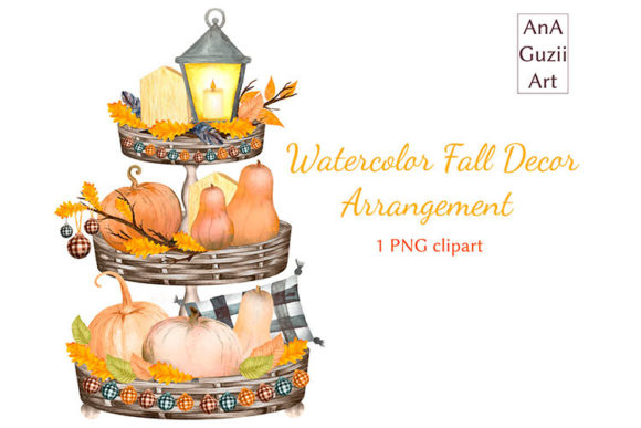 Download Watercolor Fall Decor Clipart Pumpkins - Art Collection