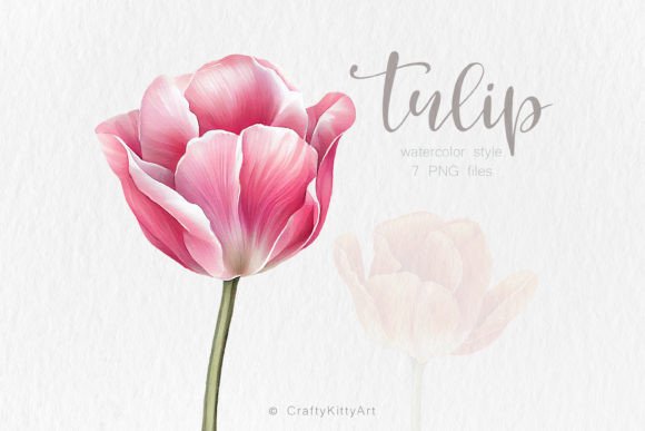 Download Tulip Clipart, Watercolor Flower Bundle - Art Collection