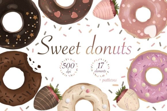 Download Donut Clipart, Sweet Bakery Food PNG - Art Collection