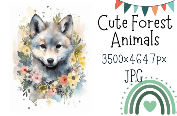 Download Cute Baby Wolf Printable Nursery Art - Art Collection