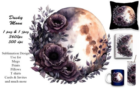 Download Night Garden Full Moon Sublimation - Moon Collection