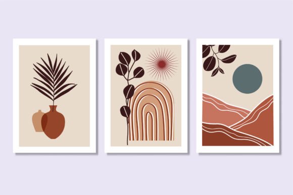 Download Mountain Wall Set Sun and Moon Poster - Moon Collection