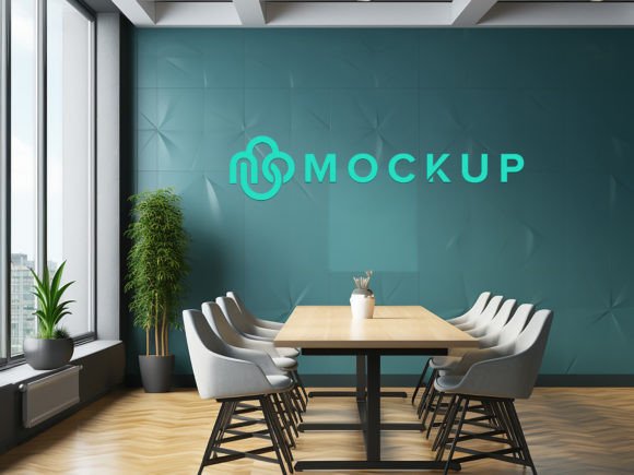 Download Wall Logo Mockup in the Office Business - Office Collection