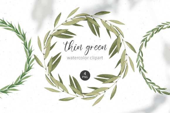 Download Watercolor Greenery Wreath Clipart - Art Collection
