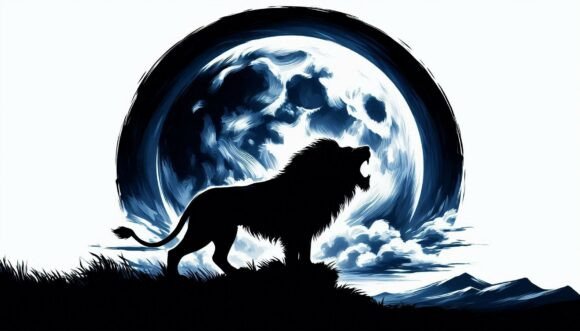 Download Roaring Lion Moon Glow - Moon Collection