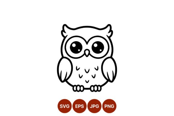 Download Cute Cartoon Owl Vector Art - Art Collection