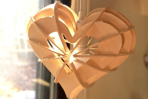 Download Heart Lampshade Laser Cut - Art Collection