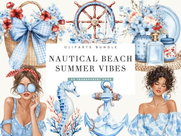 Download Nautical Beach Summer Clipart - Art Collection