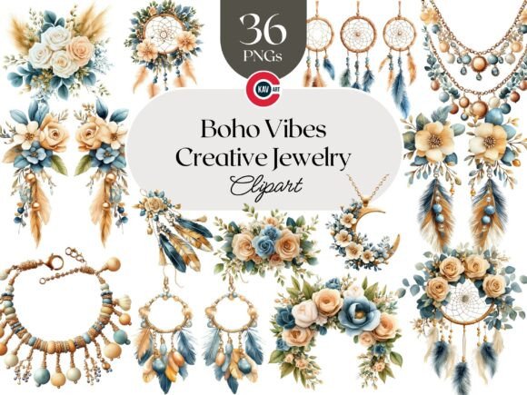 Download Boho Accessories and Jewelry Clipart - Art Collection