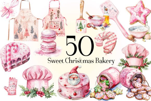 Download Sweet Christmas Bakery Clipart - Art Collection