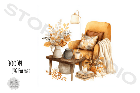 Download Cozy Autumn Decor Clipart Set - Art Collection