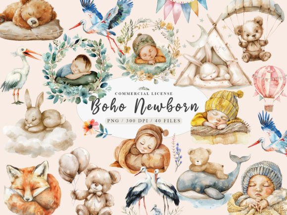 Download Baby Newborn Png, Boho Newborn Clipart - Art Collection