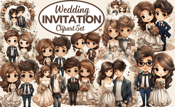 Download Wedding Invitation Clipart Set - Art Collection