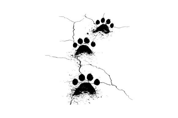 Download Big Cat Trail Clipart Silhouette - Art Collection