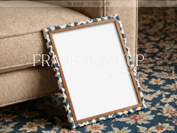 Download Boho Frame Mockup PSD with Smart Object - Art Collection