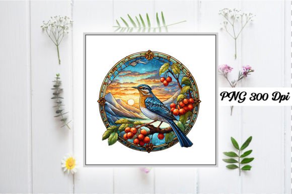 Download Meadowlark Stained Glass PNG Clipart - Art Collection