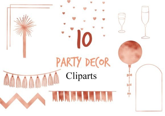 Download Copper Metallic Party Decoration - Art Collection