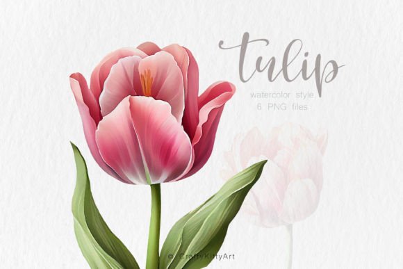 Download Tulip Clipart, Watercolor Flower Bundle - Art Collection