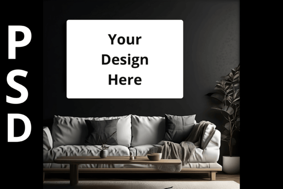Download PSD Landscape Canvas Wall Art Mockup - Premium Resources