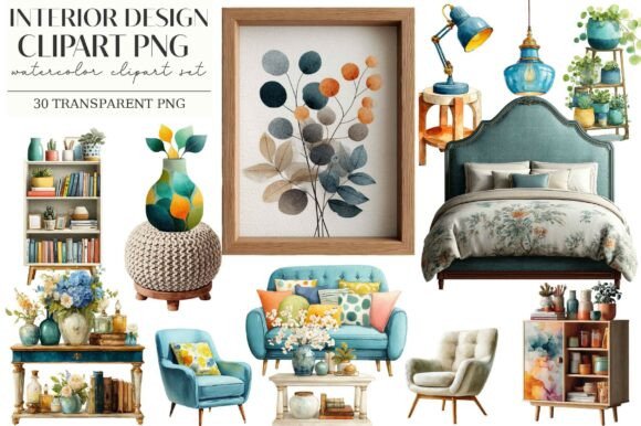 Download Interior Design Clipart PNG - Art Collection
