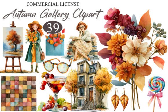 Download Watercolor Autumn Gallery Clipart - Art Collection