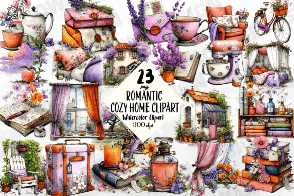 Download Romantic Cozy Home Clipart PNG - Art Collection