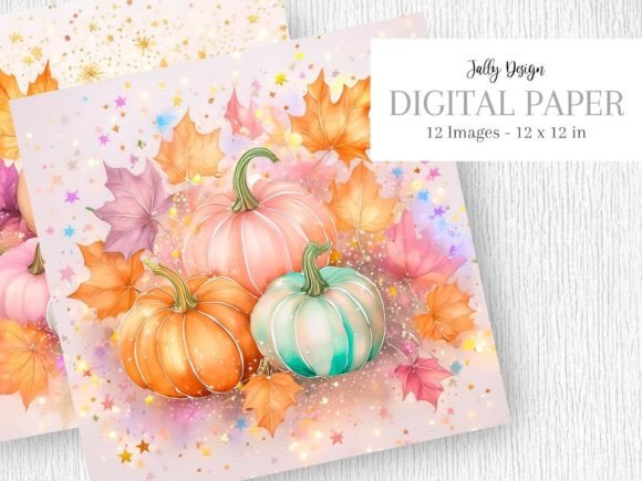Download Pretty Autumn Pumpkins Watercolor Art - Art Collection