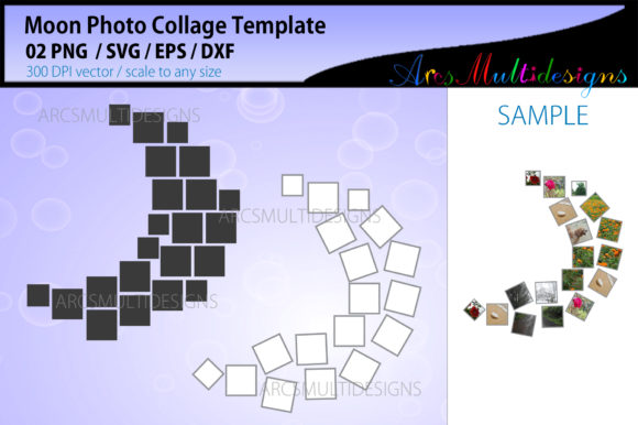 Download Moon Photo Collage Template - Moon Collection