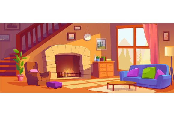 Download Living Room Cartoon Background - Art Collection